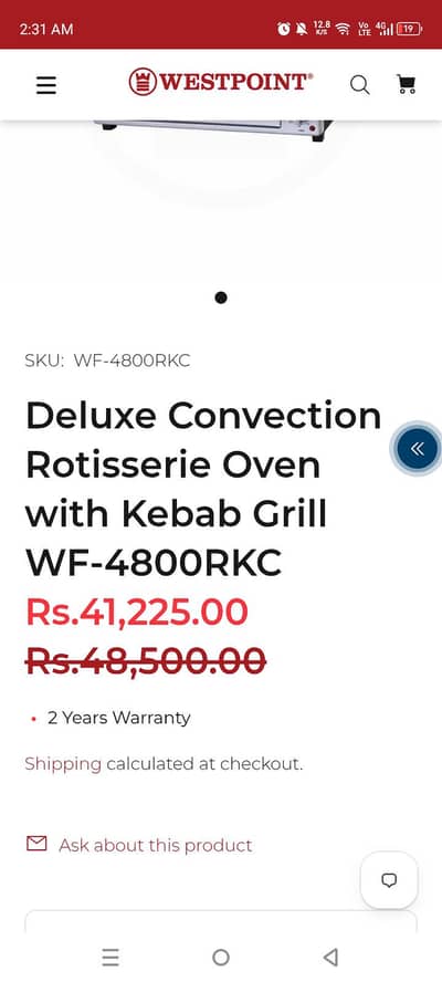 one time used electric oven for sale. its new condition