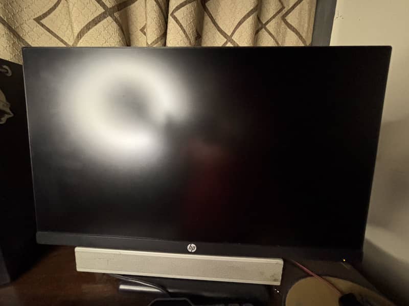 Gaming pc setup with borderless led 4