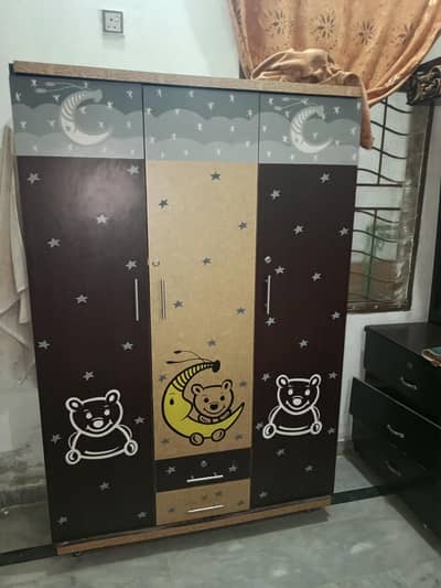 3 Door baby wardrobe