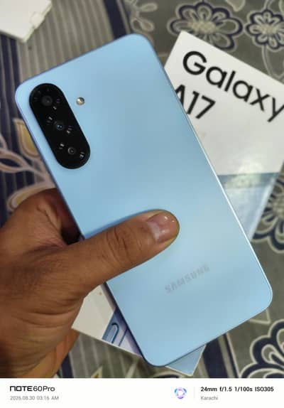 Samsung a17 Brend new box pack conditions 8/256gb contact 03161142266