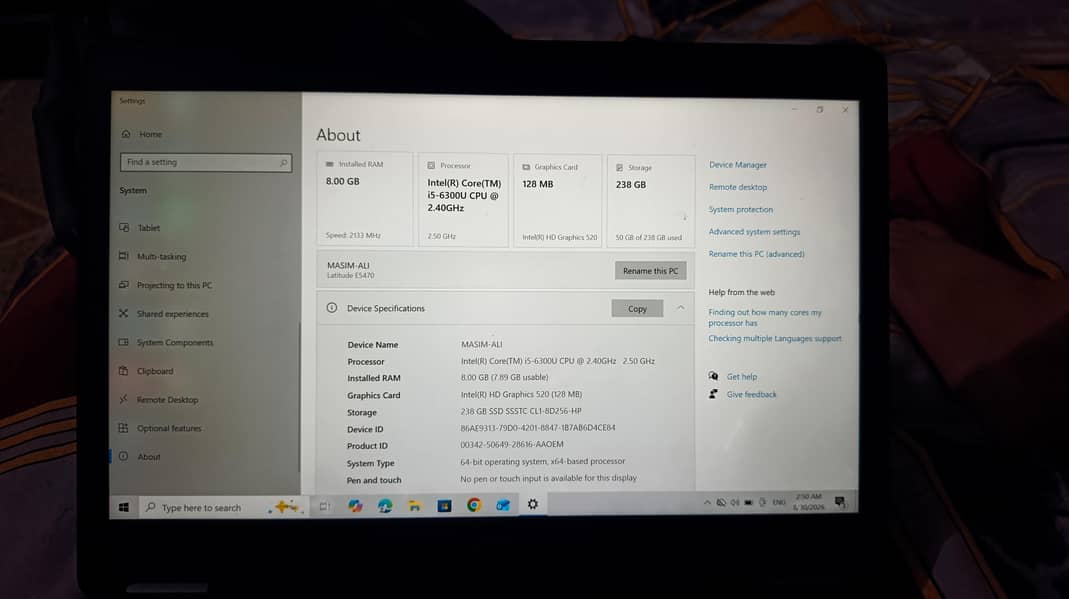 Dell latitude E5470 1