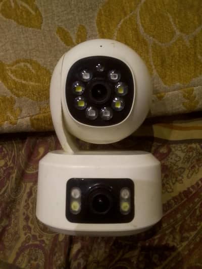 Dual lens V380 pro Wifi camera ugent sale with 64 Gb Dahua memory card