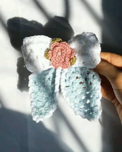 Handmade Crochet Hair Clip | Cute Bow Hair Clip