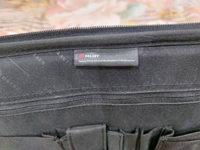 DELSEY|MORANO|SONADA Laptop Bag Briefcase with Shoulder Strap - Black