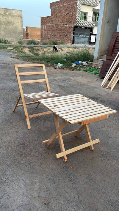 Folding Chair & Folding Table Brand new