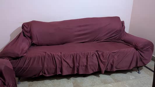 one 3 seater and two single seater sofa
