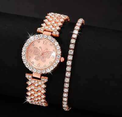 Womens Butterfly Quartz Watch Available 3 colour