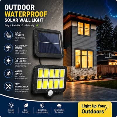  Split Solar Powered Outdoor wall 