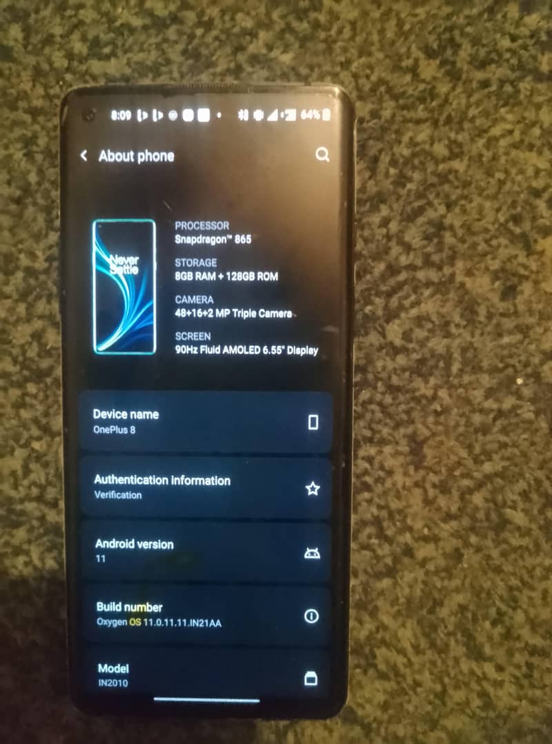 One Plus 8 4