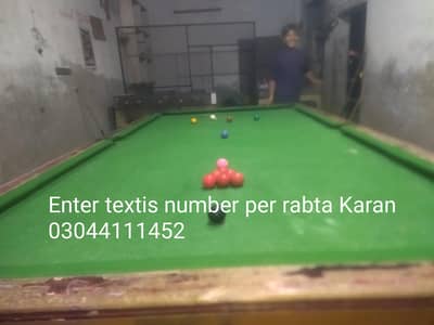 snooker English table