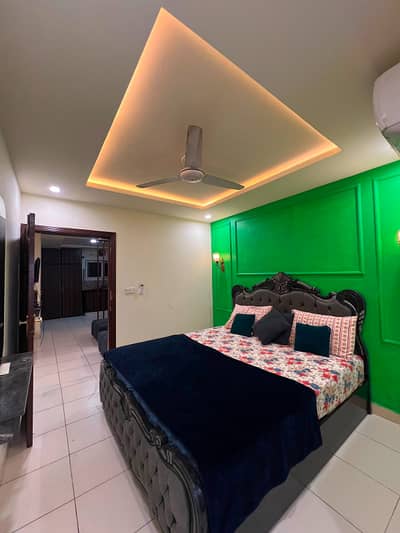 Per day one bedroom apartment fully luxury furnished available for rent location E-11/2 Islamabad