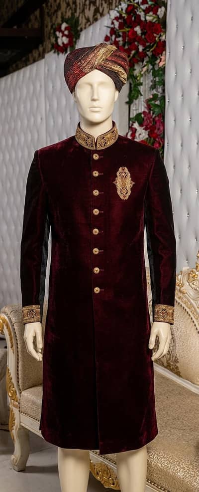 Velvet Sherwani