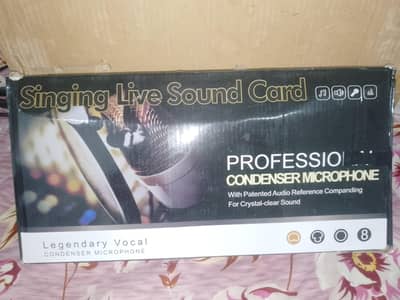Singing live sound card for PC microphone