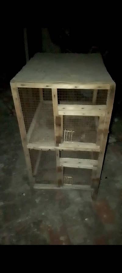 2 portion cage for sell hen or parrot k liya condition pic me dekh lo