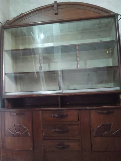Wooden Showcase / Display Cabinet – Good Condition