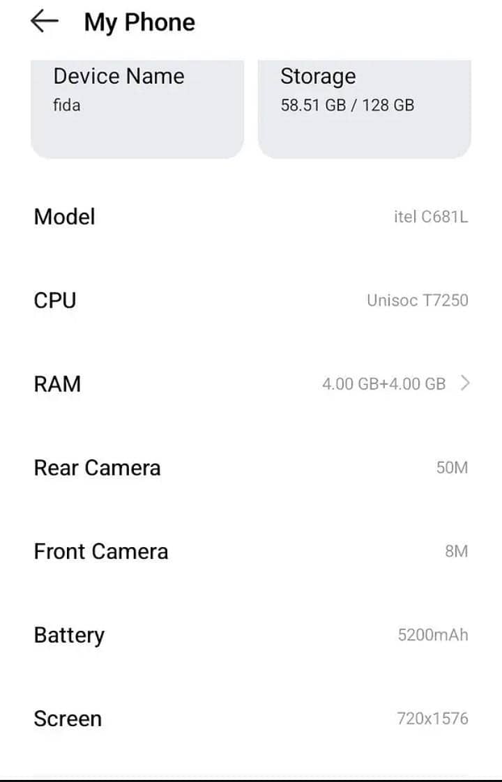 Itel Other Model 1