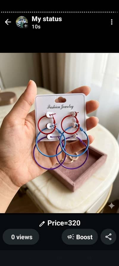 Stylish Round Hoop Earrings
