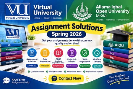 AIOU assignment spring 2026 | Virtual university spring assignments