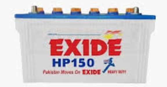 Exide 150 power plus  battery