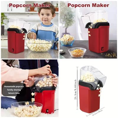 Hot Air Popcorn Maker - Quick & Healthy Homemade Snack Machine