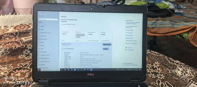 {0323 4071743} Dell Laptop Lush Condition 10/10 8/256gb