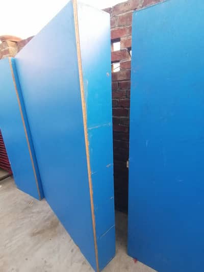 3 Blue Wooden Racks for Bookshop, Library, Shop Display & Home Storage