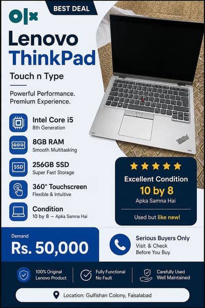 Lenovo ThinkPad Core i5 8th Gen
