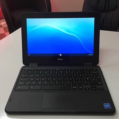 dell chromebook 2in1 touch screen used for 3 weeks 128 gb sto/ram 3gb