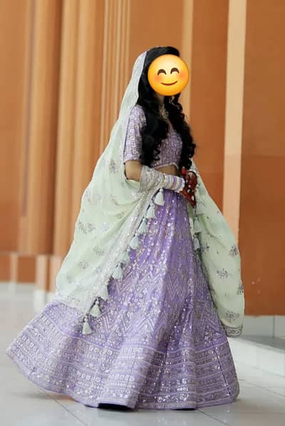 Beautiful Designer Engagement Lehenga – Worn Once | Excellent Conditio