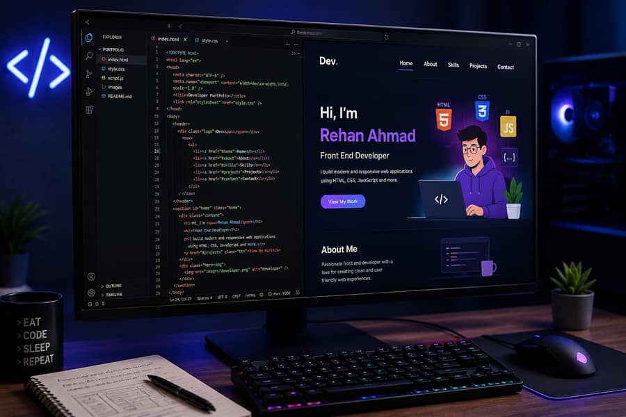 web developing front end 0