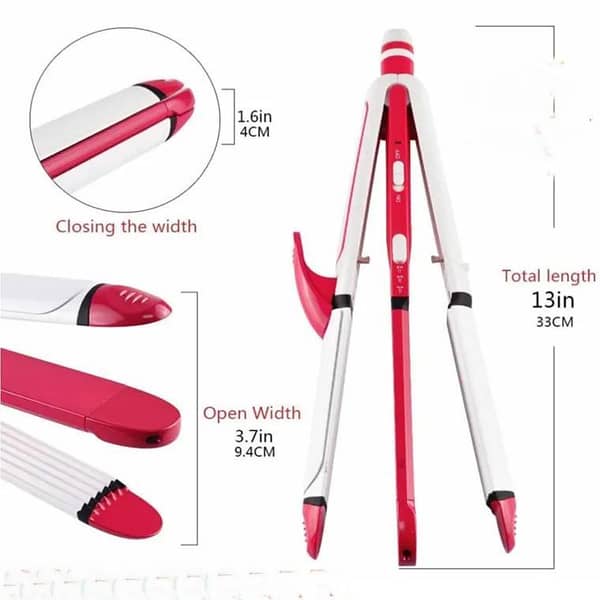 3 In 1 Professional Electric Hair Straightener - Best Quality series with 360 Rotation Swivel Cord - All In 1 Curling Rolling Crimping - Curler - Hair Roller Model No SH-8088