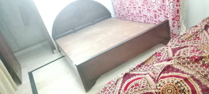 Pure Wooden BedSet (Queen bed + 2 kid beds )