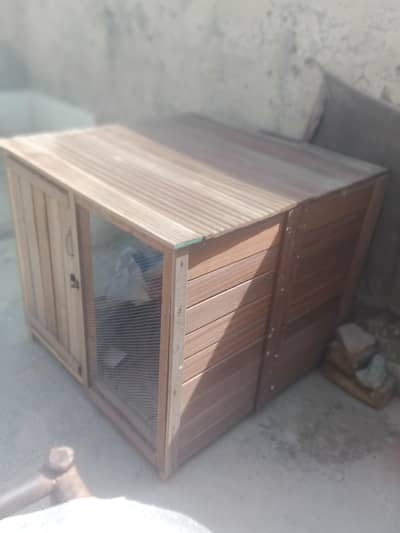 Wooden Bird Cage for Lovebirds & Parrots