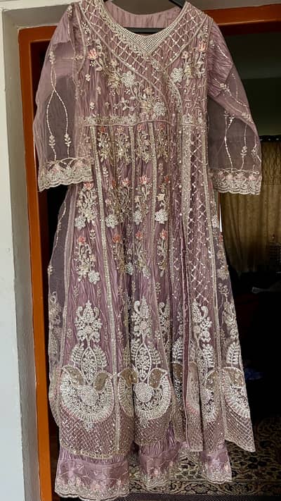 Long maxi with hand bag and dupatta