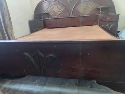 Large Size Wooden Bed