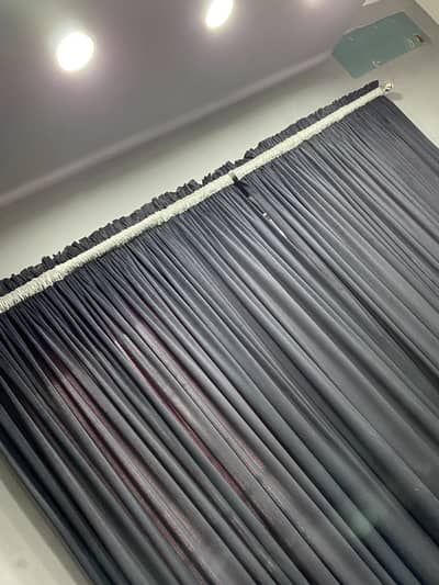 Black curtains