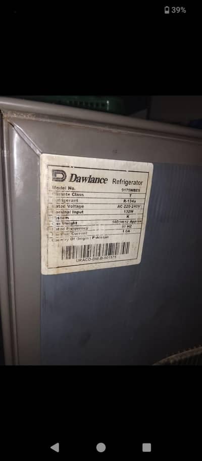 Dawlance Refrigerator 9175WBES (12 CFT)