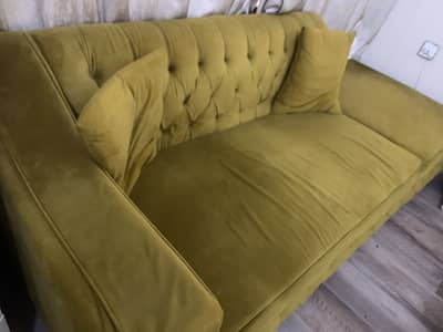 2 month used sofa for sale with cushions