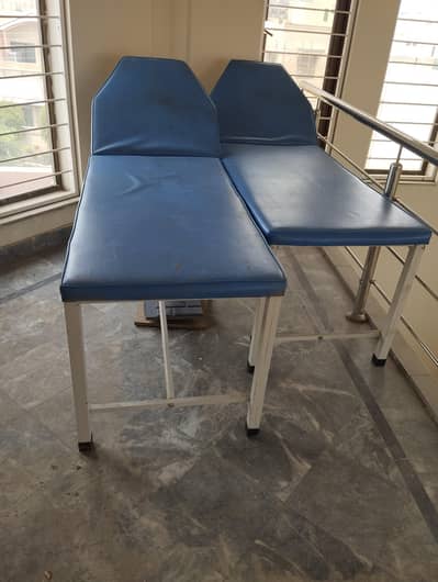 two hospital stretchers unused