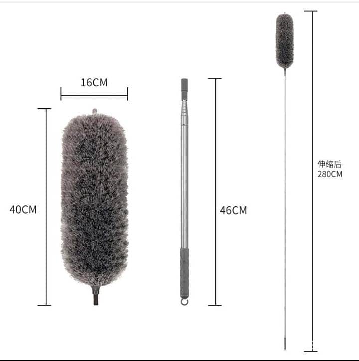 Extendable Microfiber Duster For Windows And Clothes 0