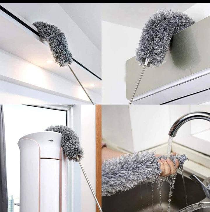 Extendable Microfiber Duster For Windows And Clothes 1
