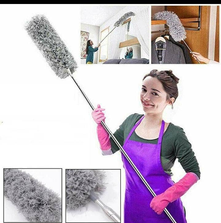 Extendable Microfiber Duster For Windows And Clothes 2