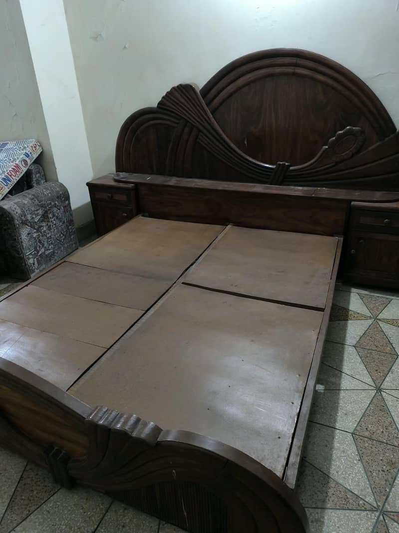 double bed with side tables 1