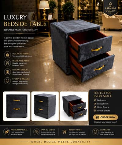 Luxury Bedside Table