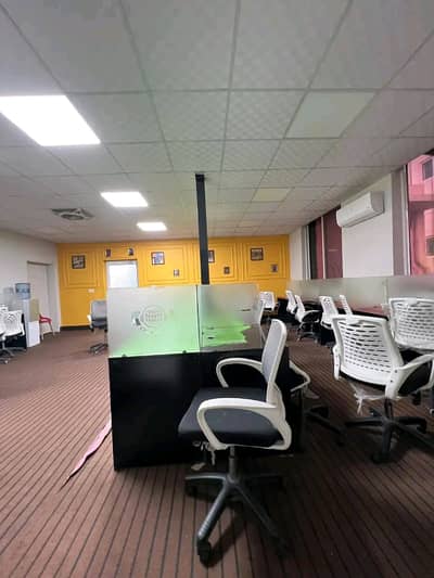 furnished offiice for rent in Johar town Near Allah ho chok for it office software house and call center very hot location vip building