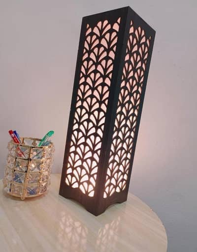 New Decorative Wooden Floor Lamp - Modern Laser Cut Lamp for Home