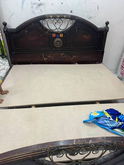 used bed and almari