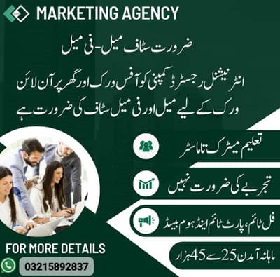 Full time part time home based online job