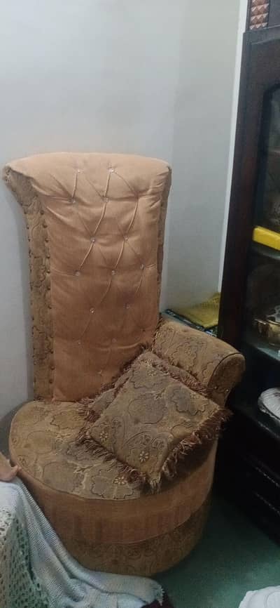 used safa chair and mirror