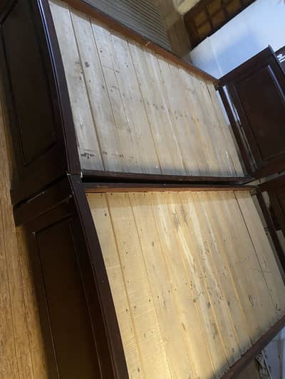 Best condition real wood single beds